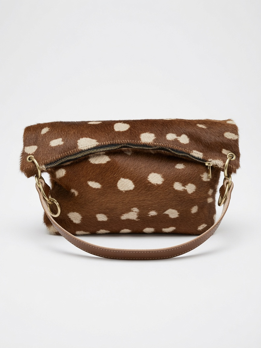 Blair Tote, Fawn Print Calf Hair