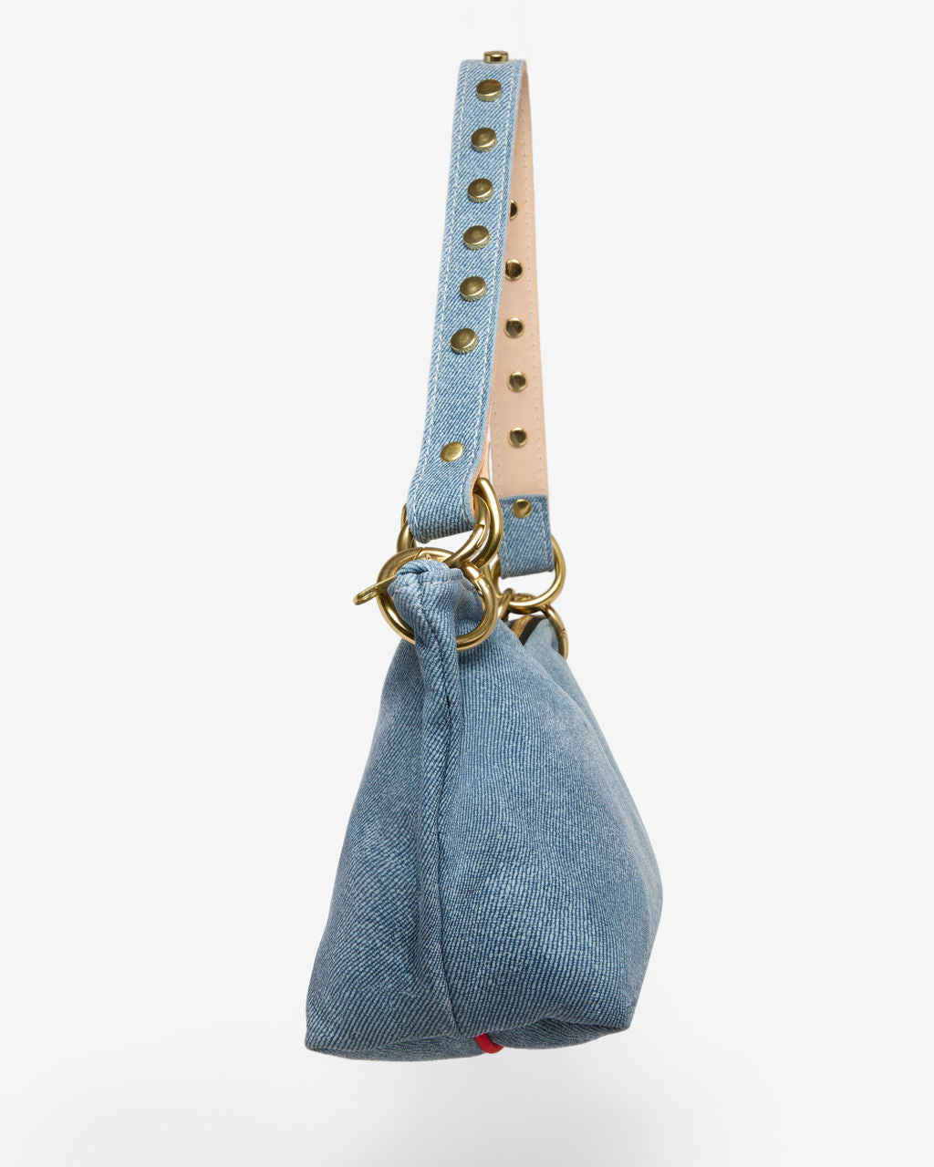 Blair Shoulder Bag, Denim-Printed Leather/Fringe