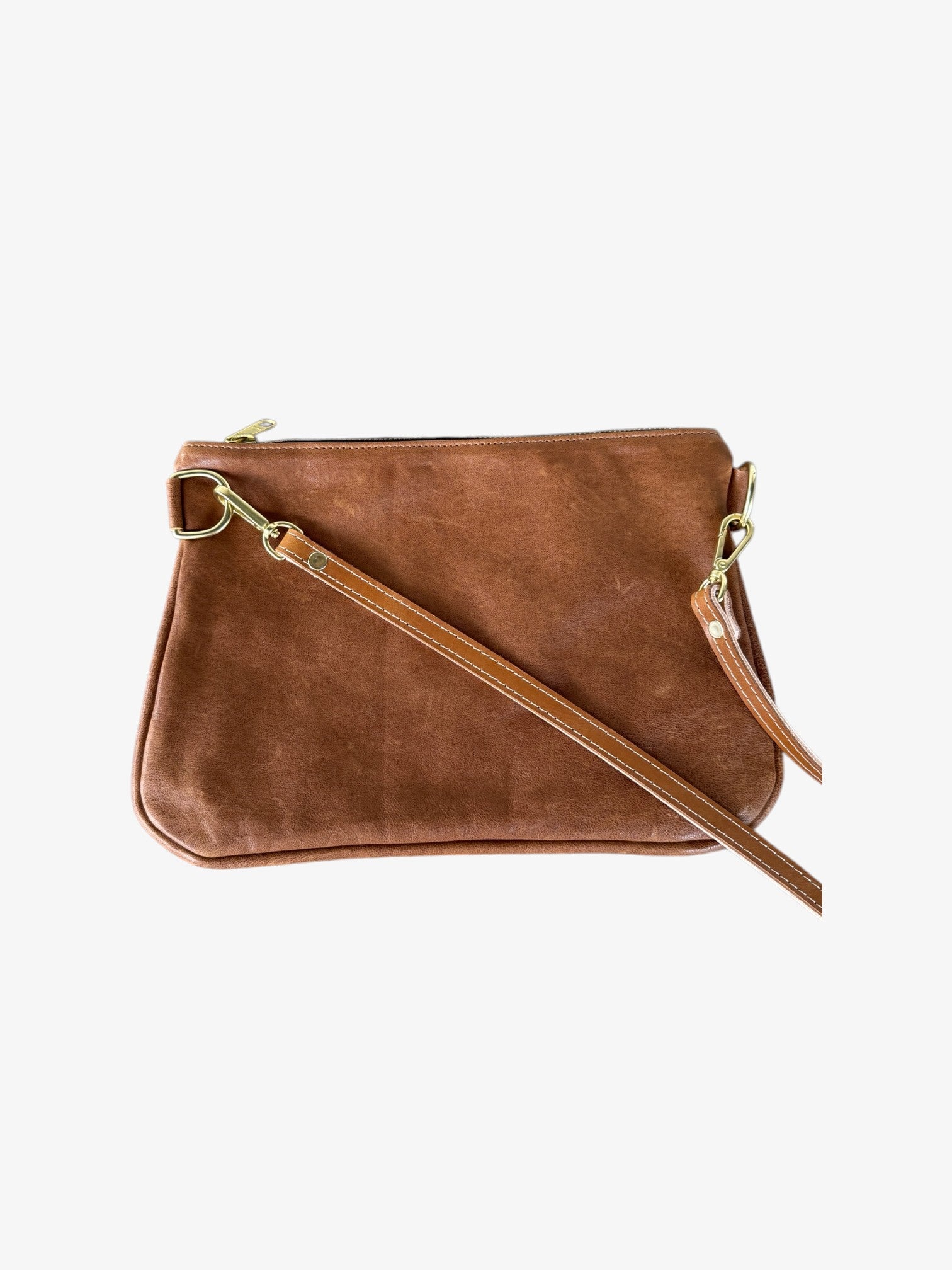 Alice Crossbody Bag, Brown Leather