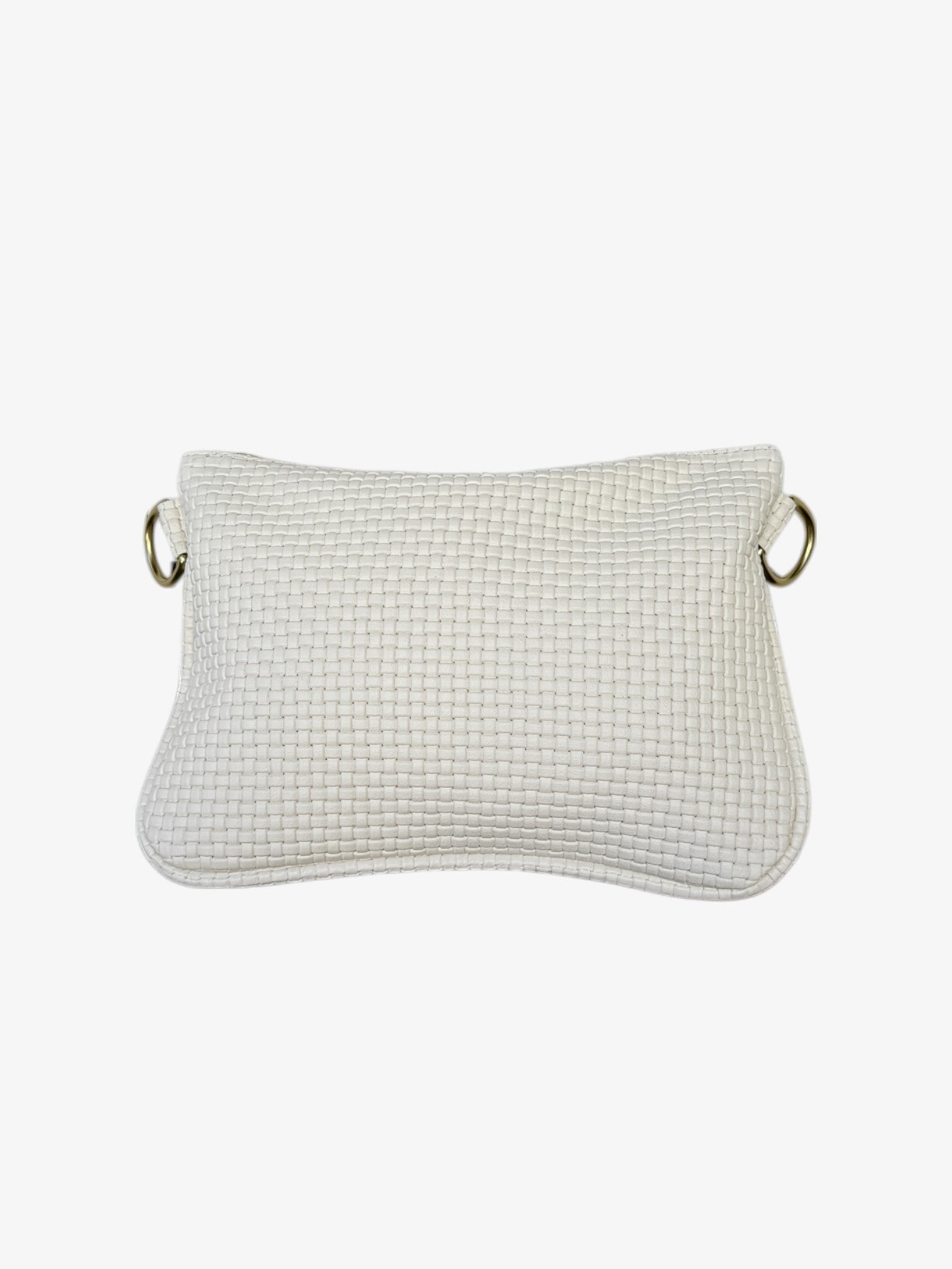 Alice Crossbody Bag, Cream Woven Leather