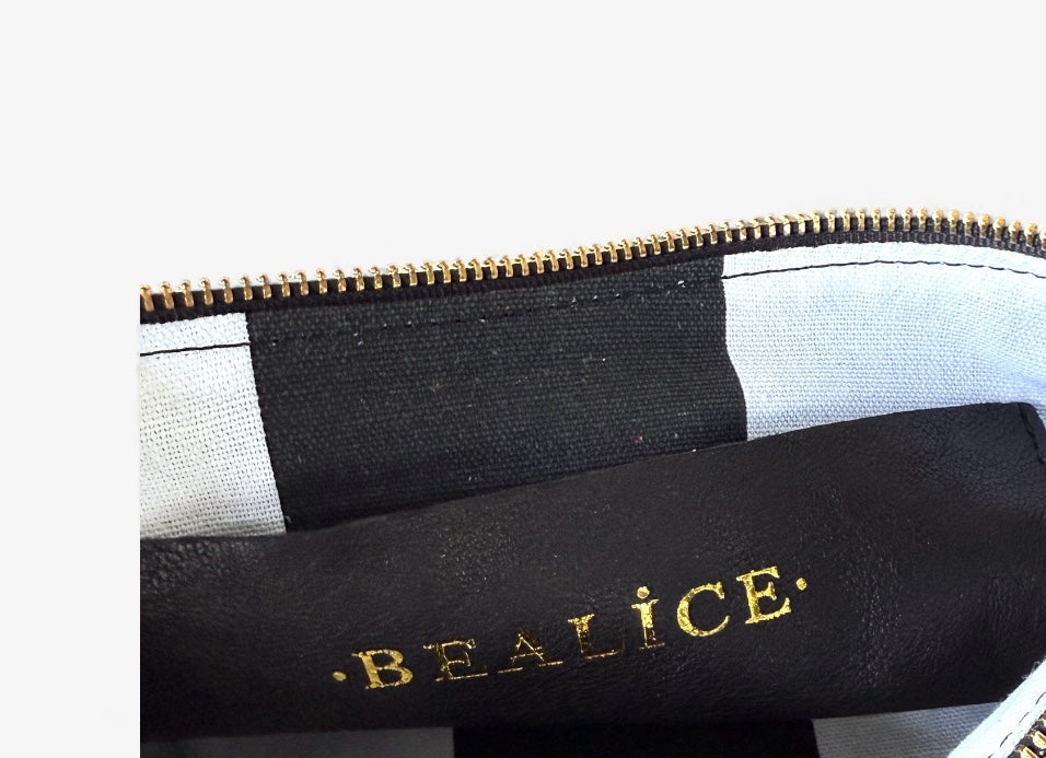 Blair-East West Shoulder bag White embossed leather