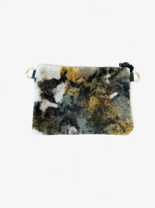 Alice -Camo Sherpa/ Black Leather