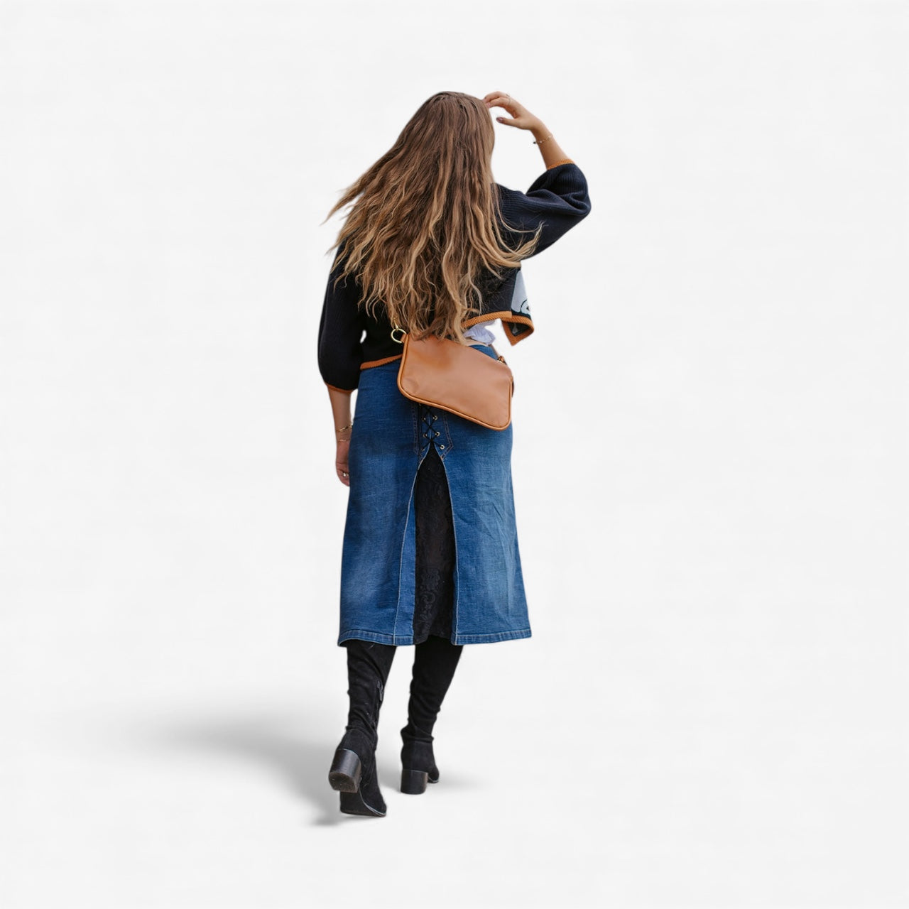 Alice Crossbody Bag, Brown Leather