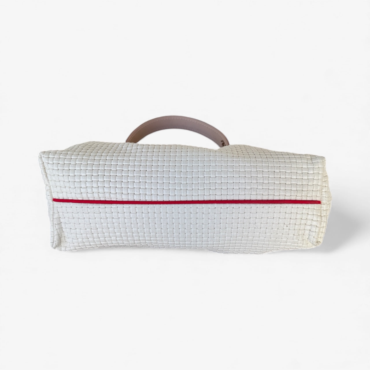 Blair-East West Shoulder bag White embossed leather