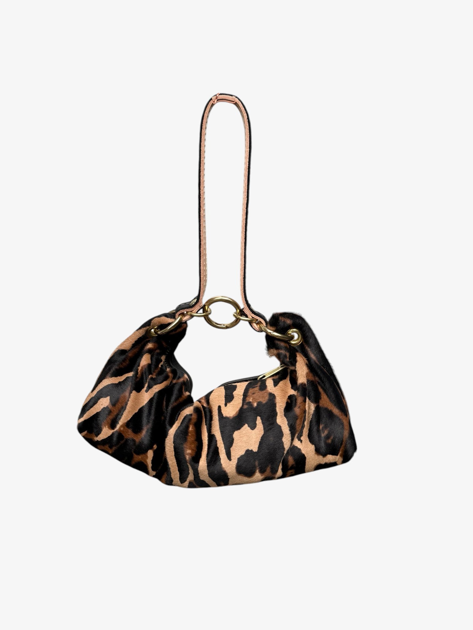 Baby Blair Shoulder Bag, Leopard Print Hair-On Hide-Available for Pre-Order