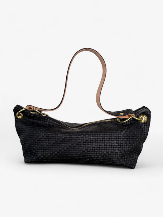 Blair-East West-Woven Black Leather