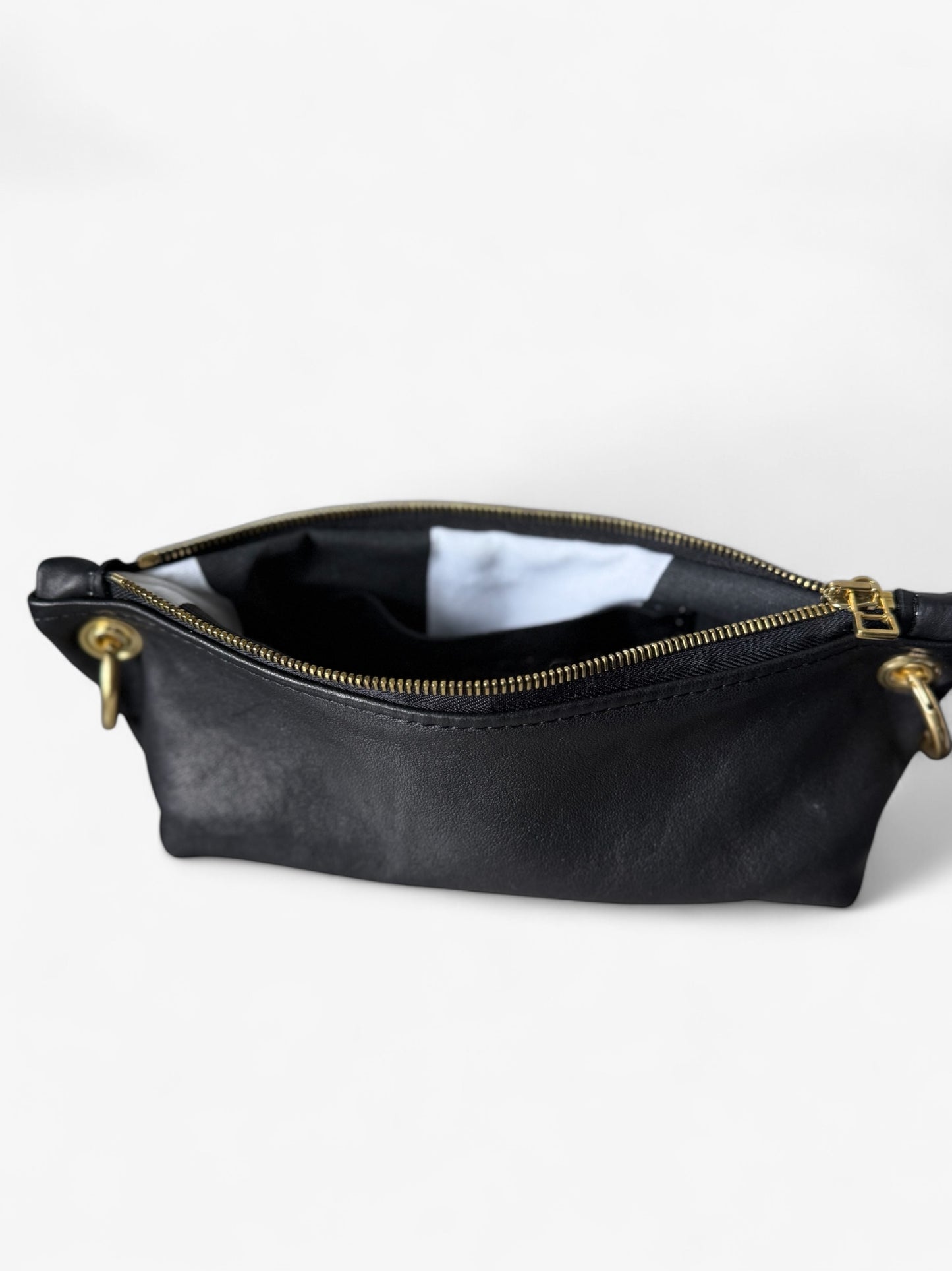 Blair-East West- Black Leather