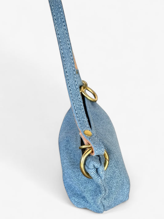 Baby Blair- East West-Denim Leather