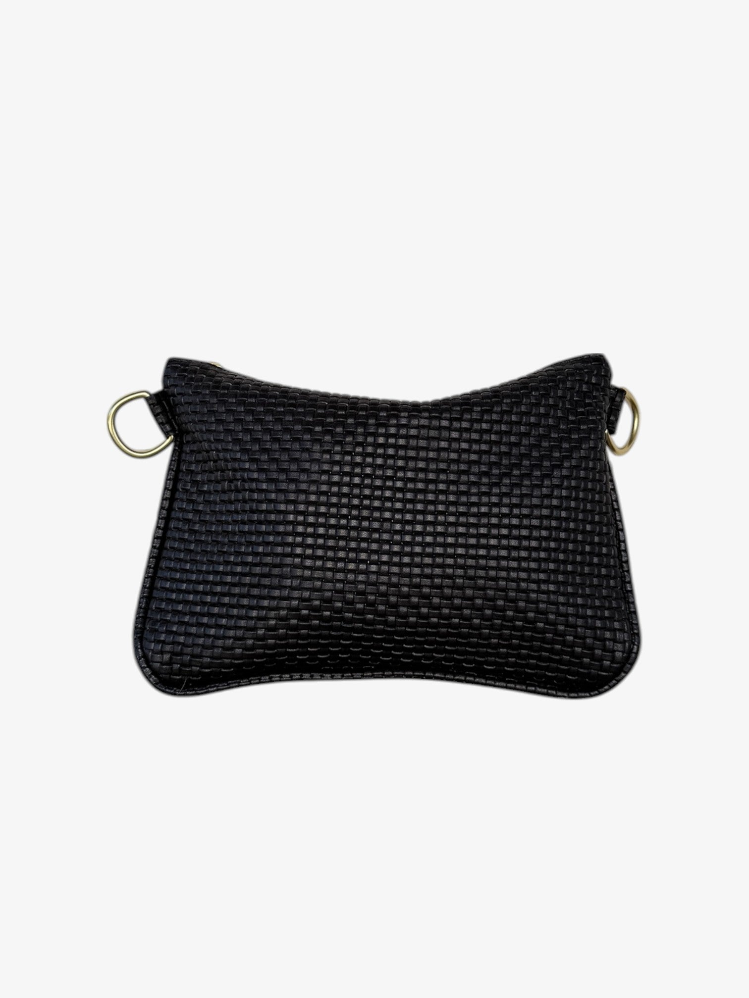 Alice Crossbody Bag, Black Embossed Leather