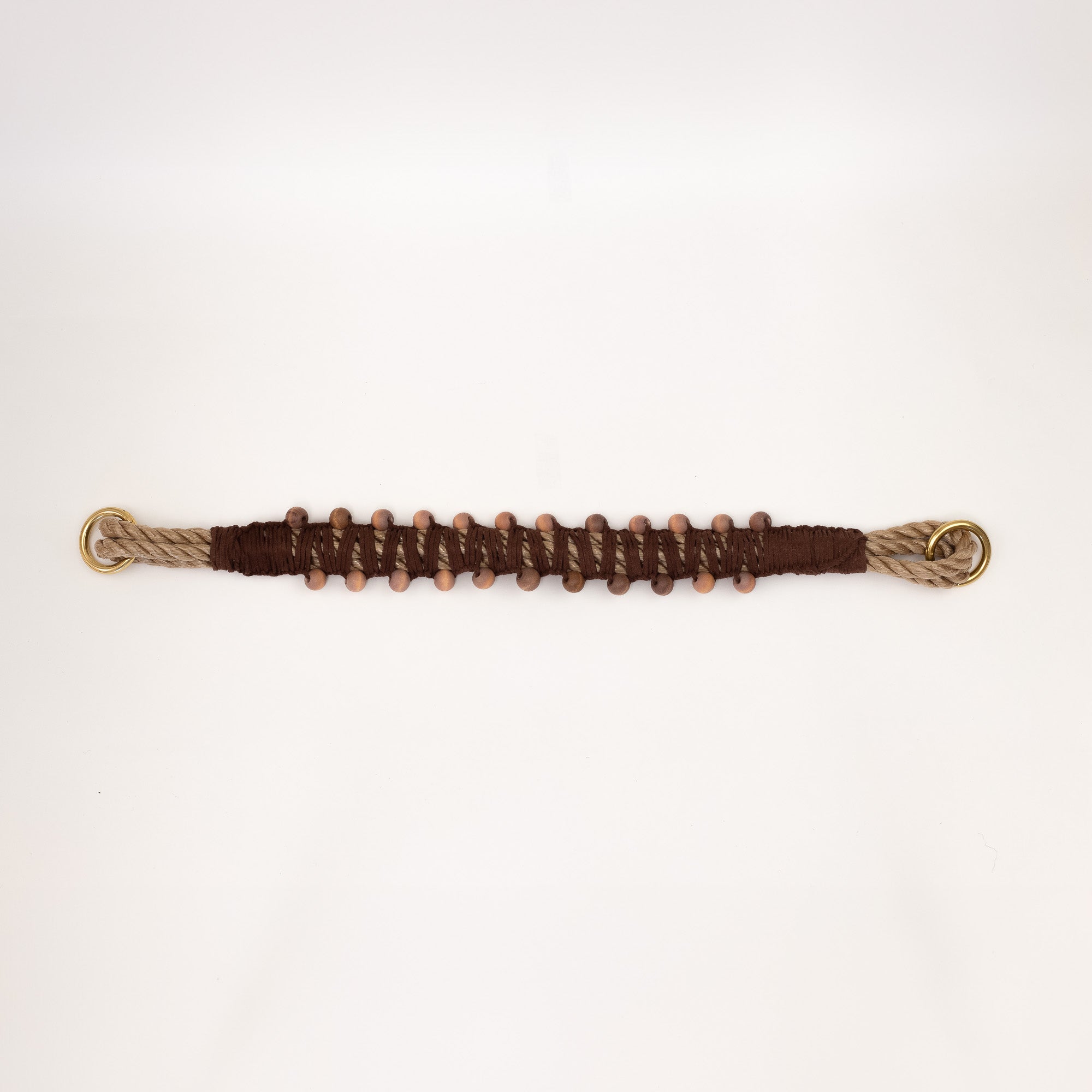 Wooden Bead Strap, Brown