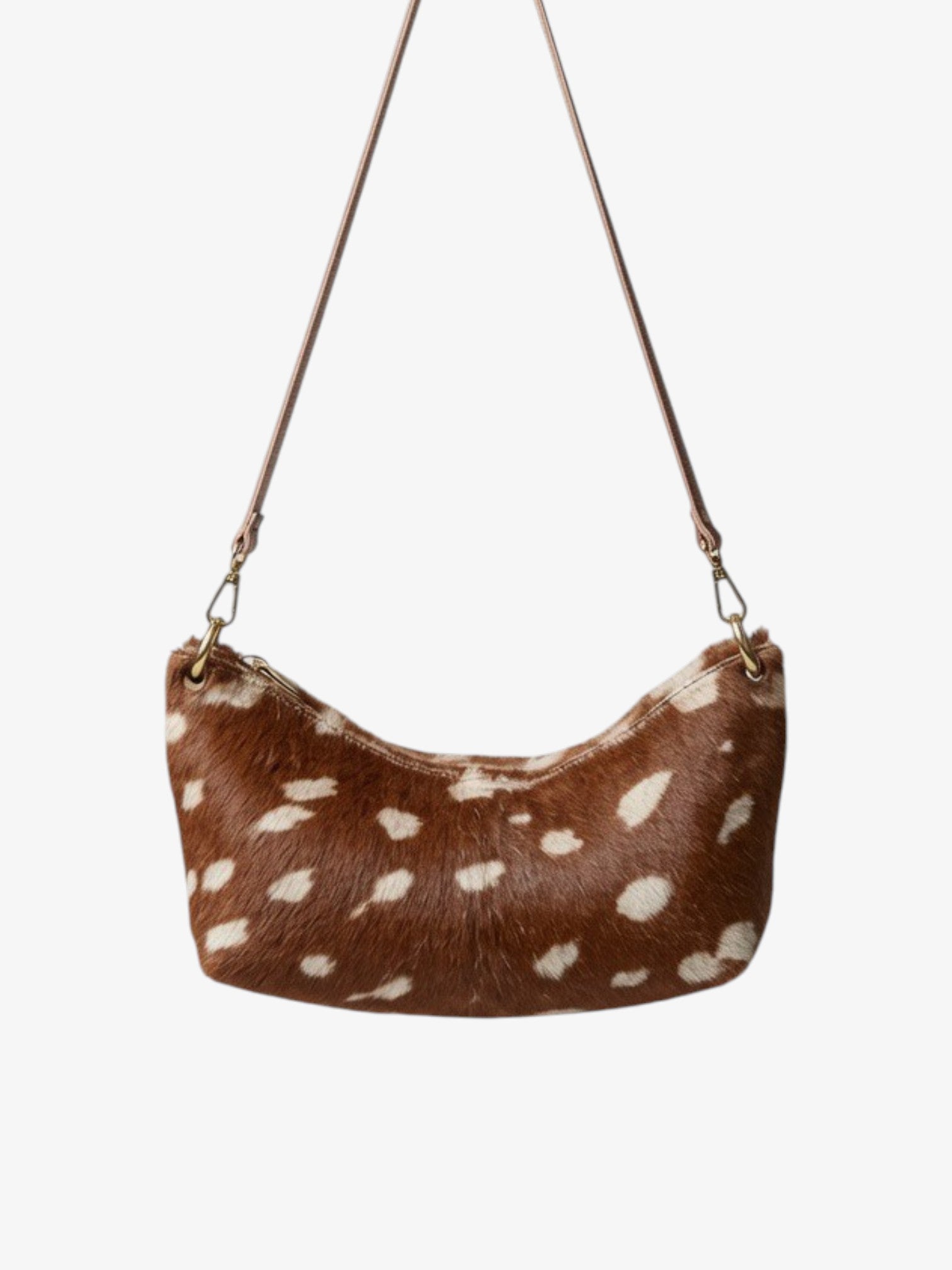 Blair Shoulder Bag, Fawn Print Calf Hair