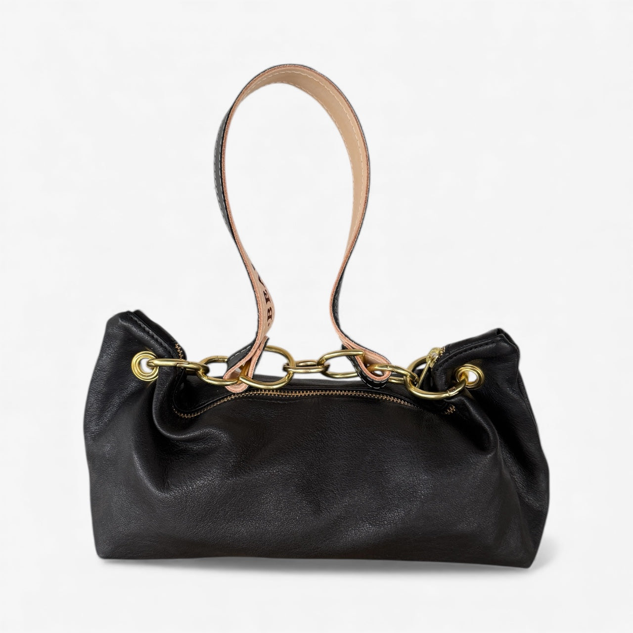 Blair-East West Shoulder Bag, Black Leather