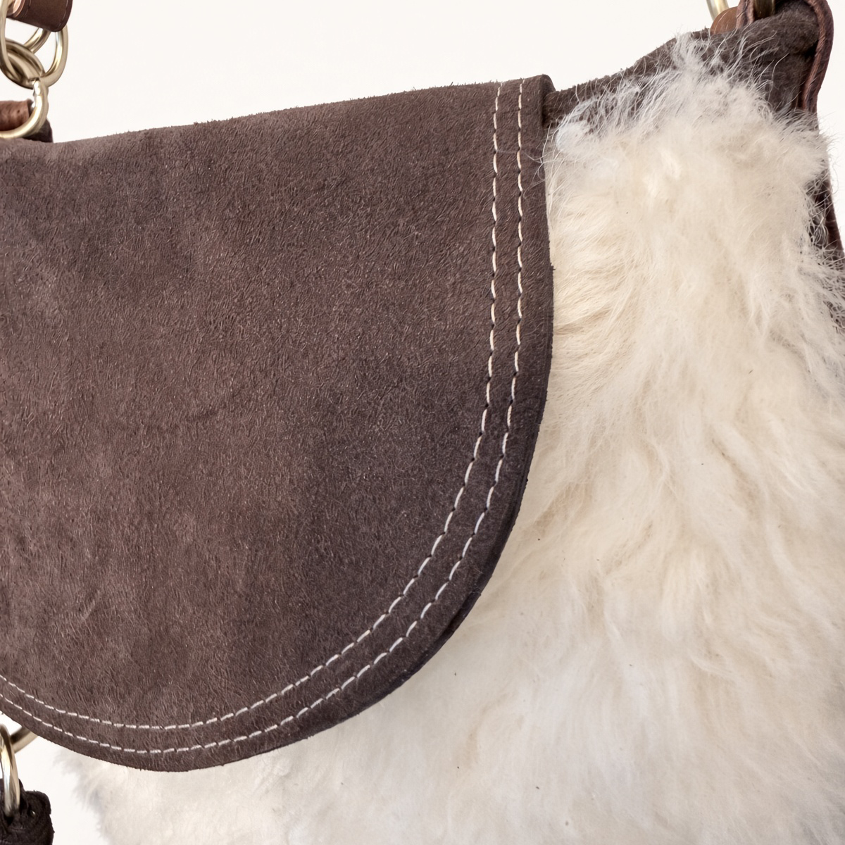 Astrid - Sherpa/ Brown Suede
