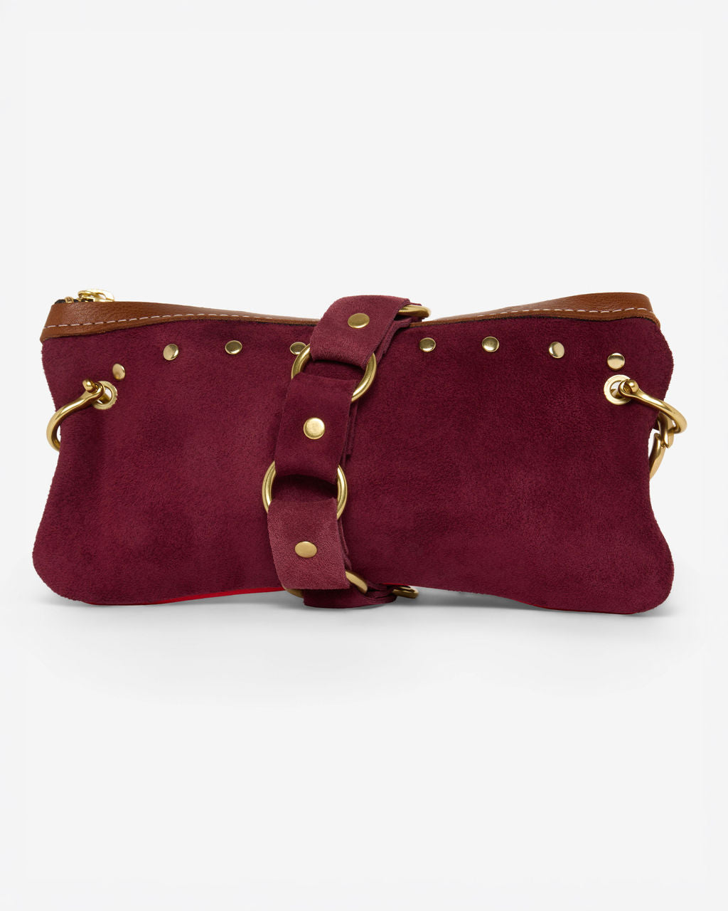Mini Alice Burgundy Suede