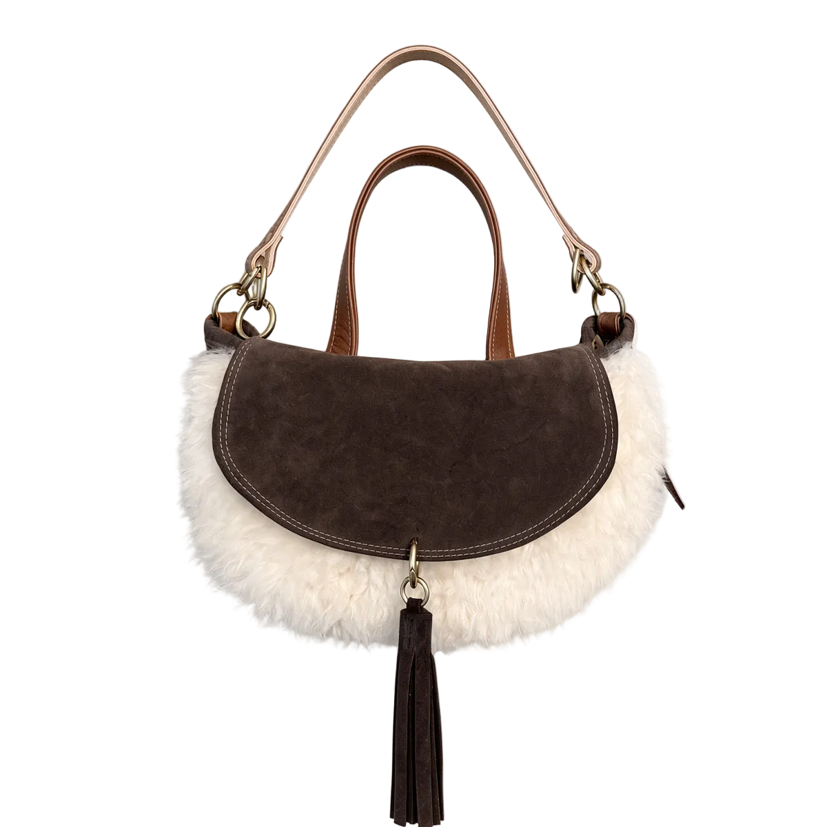 Astrid - Sherpa/ Brown Suede