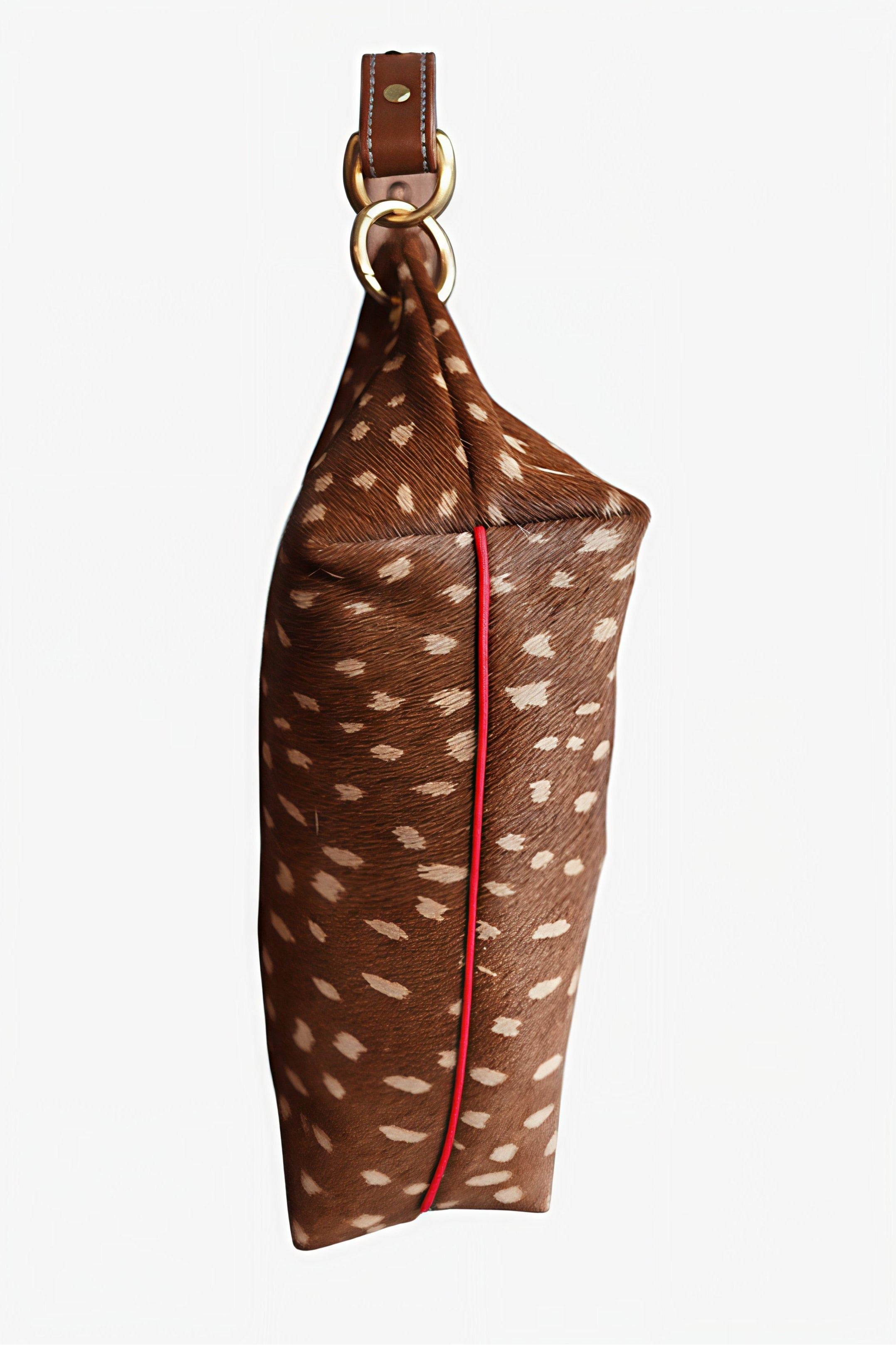 Blair Shoulder Bag, Fawn Print Calf Hair