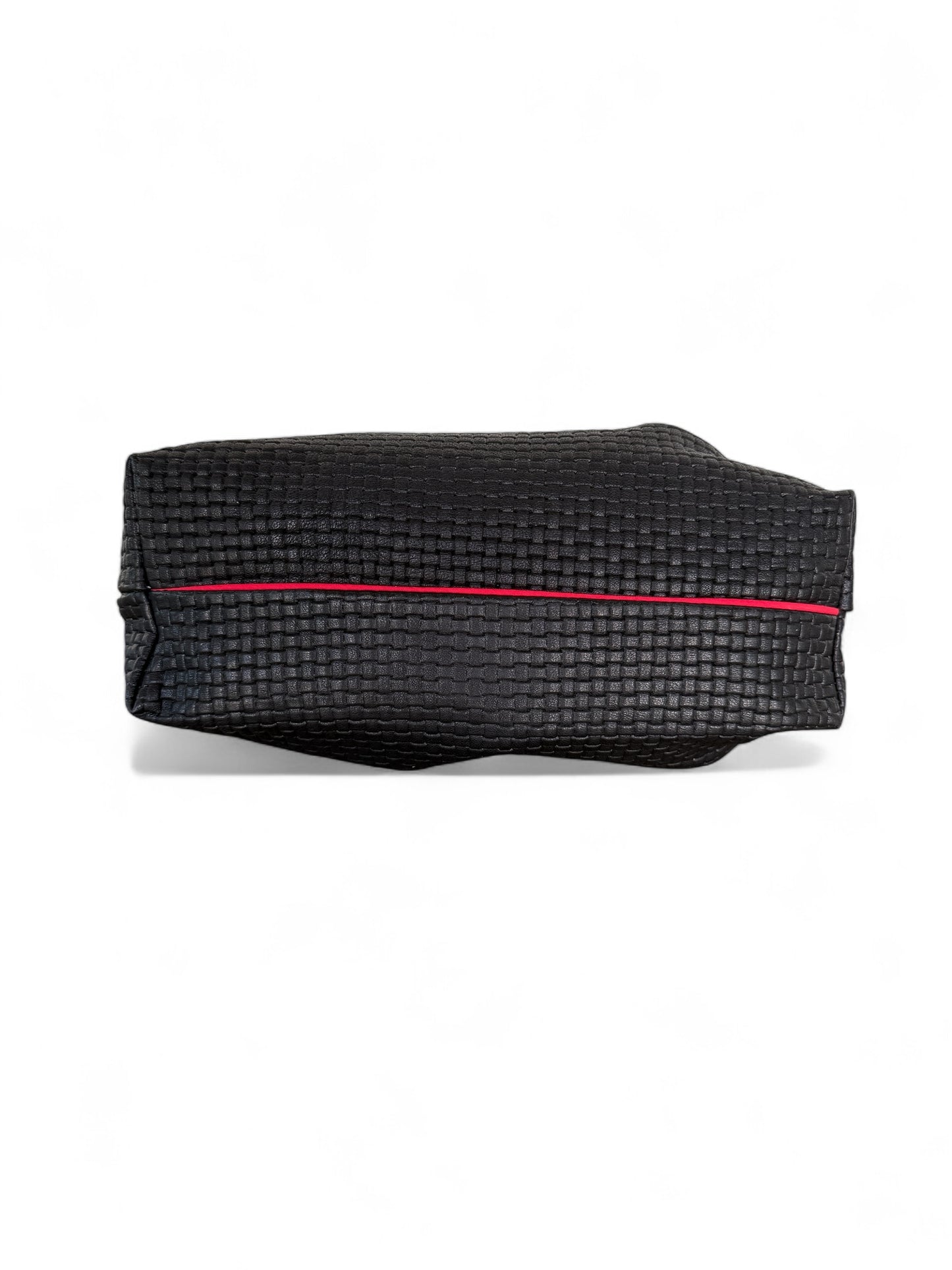 Blair-East West-Woven Black Leather