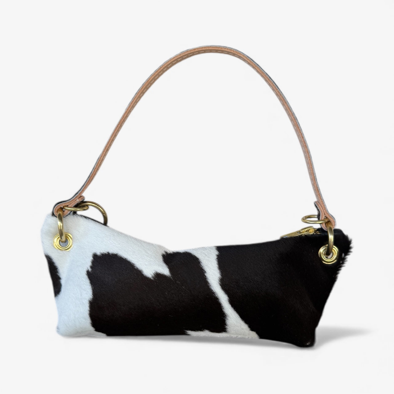 Baby Blair- East West Shoulder Bag, Cow Print