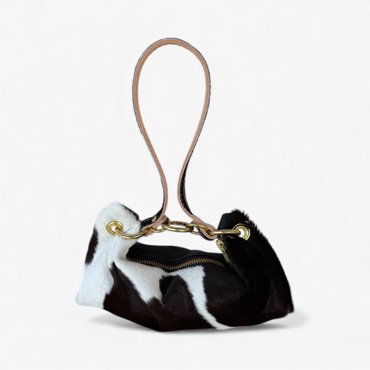 Baby Blair- East West Shoulder Bag, Cow Print
