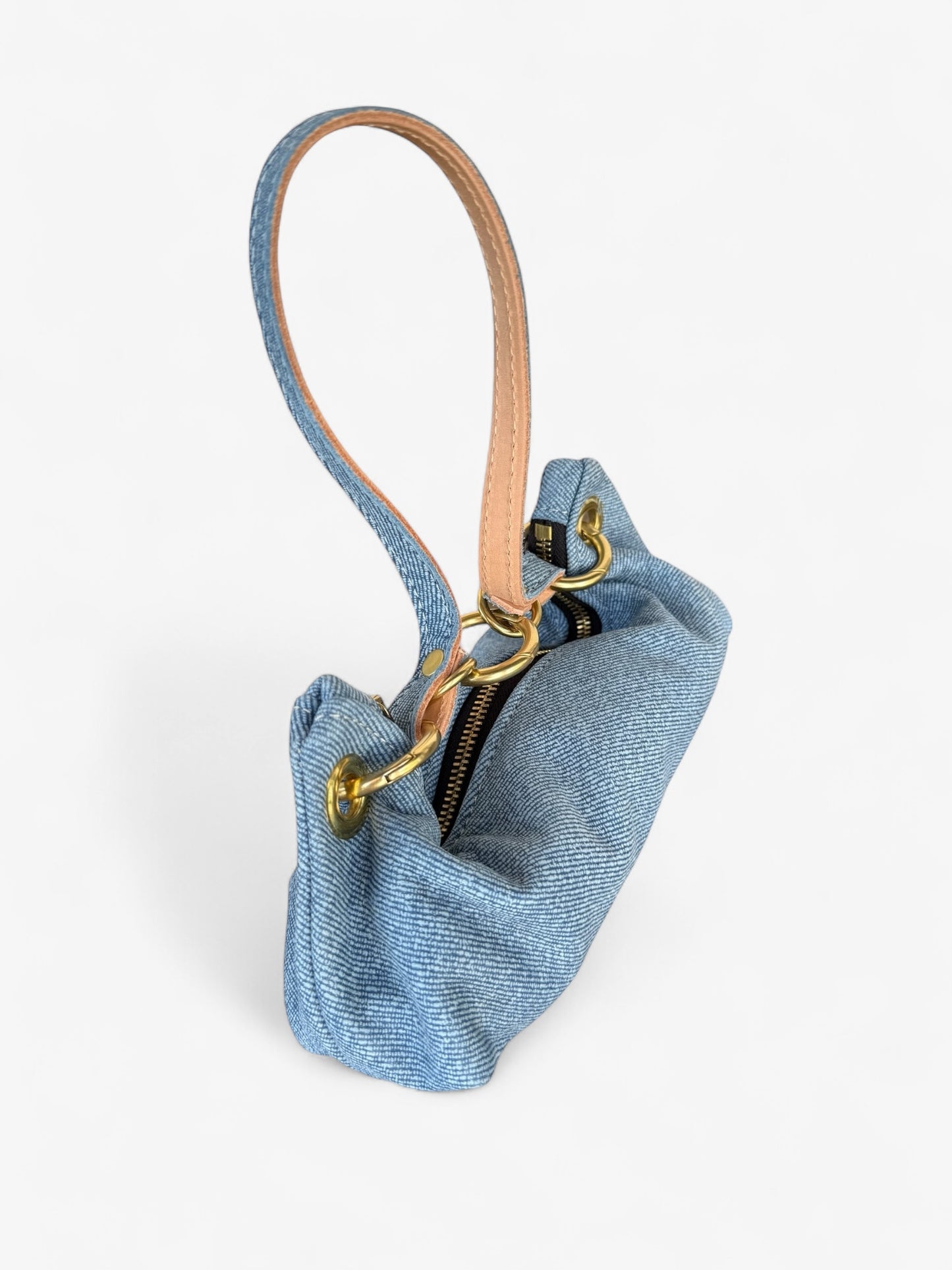 Baby Blair- East West-Denim Leather