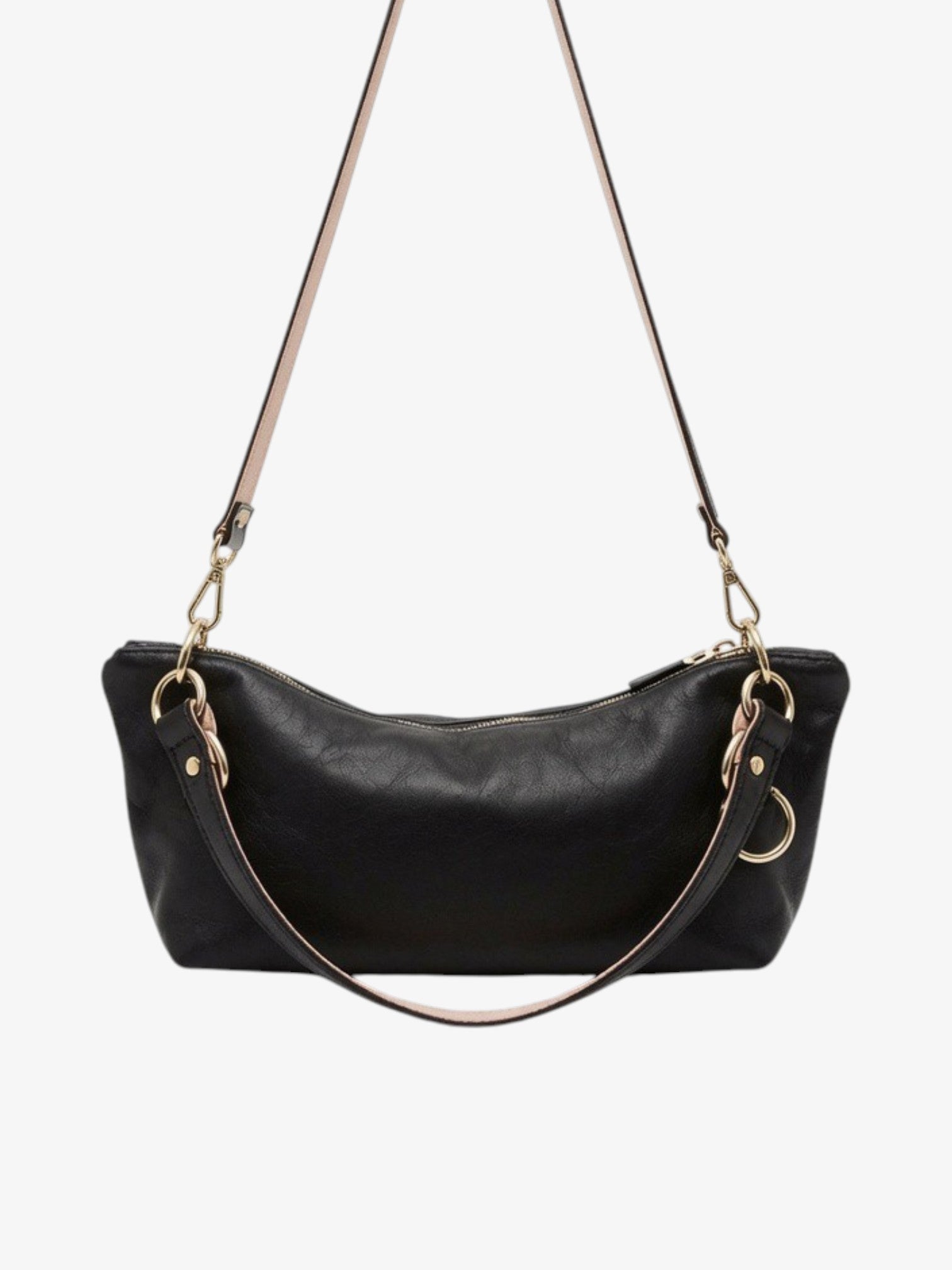 Blair Shoulder Bag, Black Leather