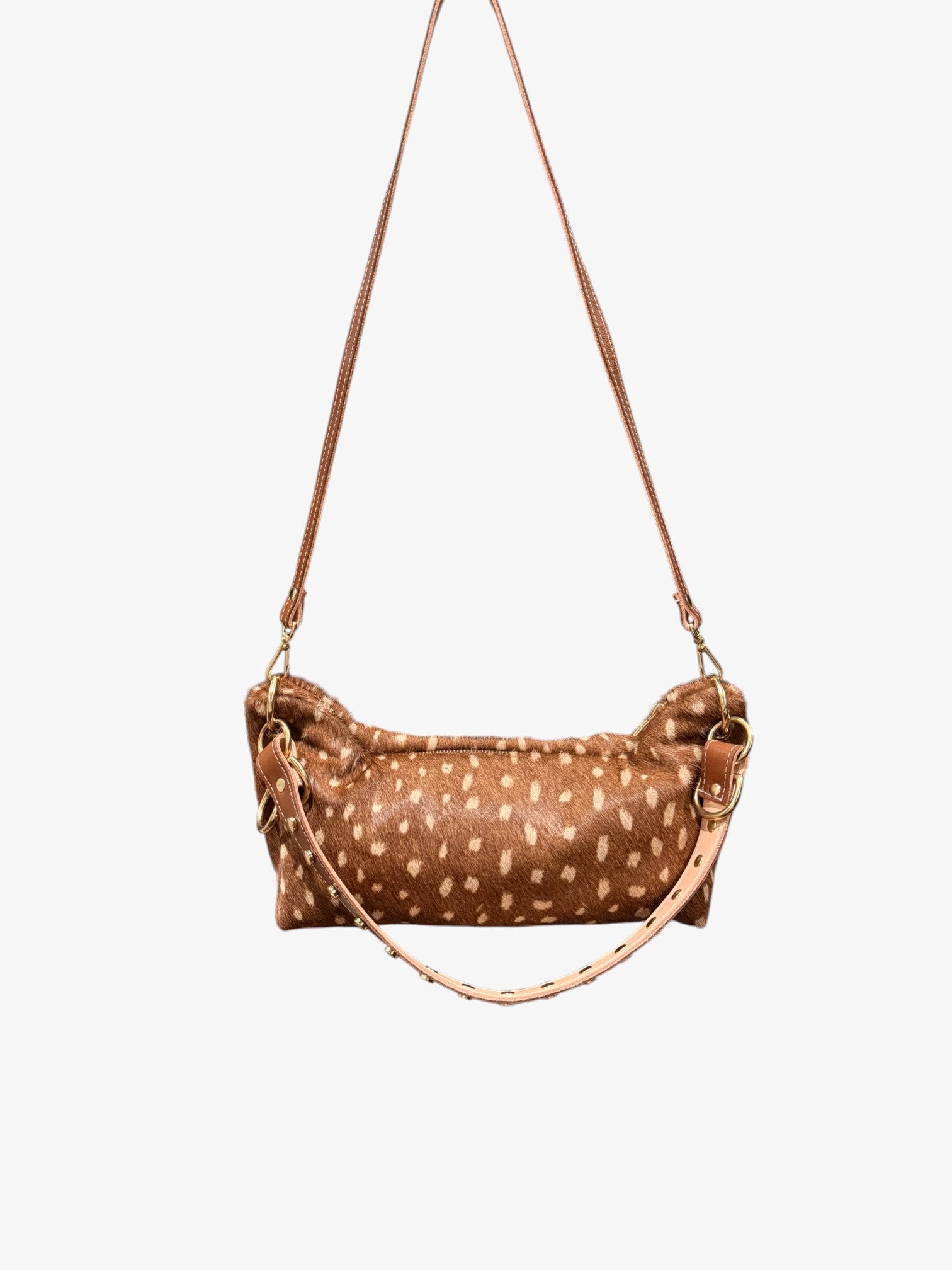 Blair Shoulder Bag, Fawn Print Calf Hair