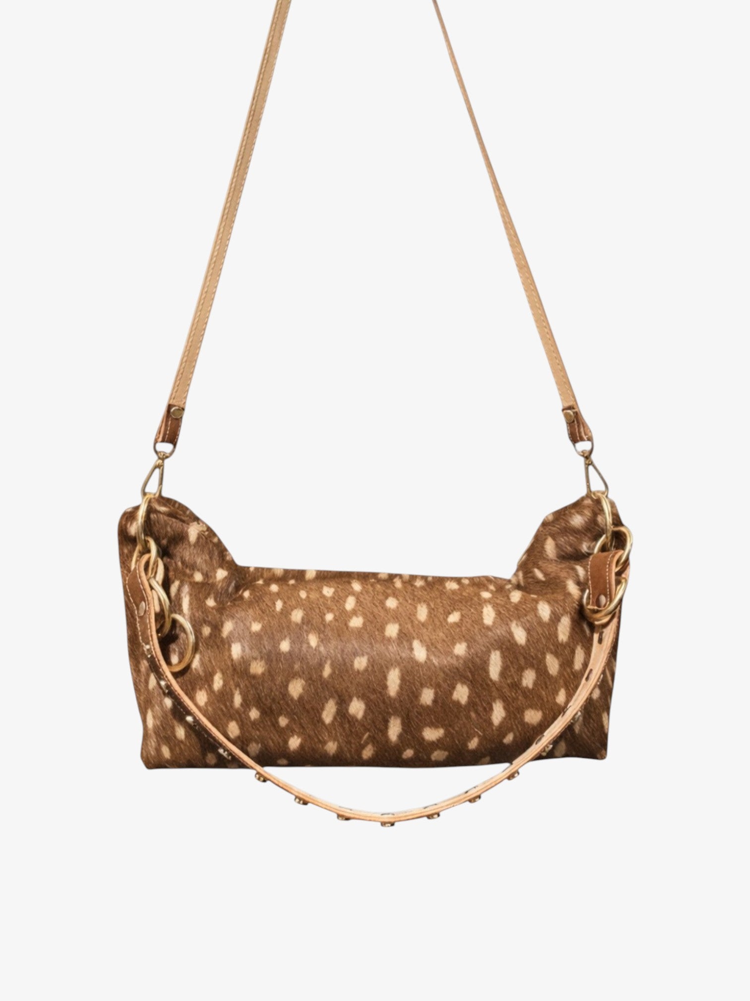 Blair Shoulder Bag, Fawn Print Calf Hair