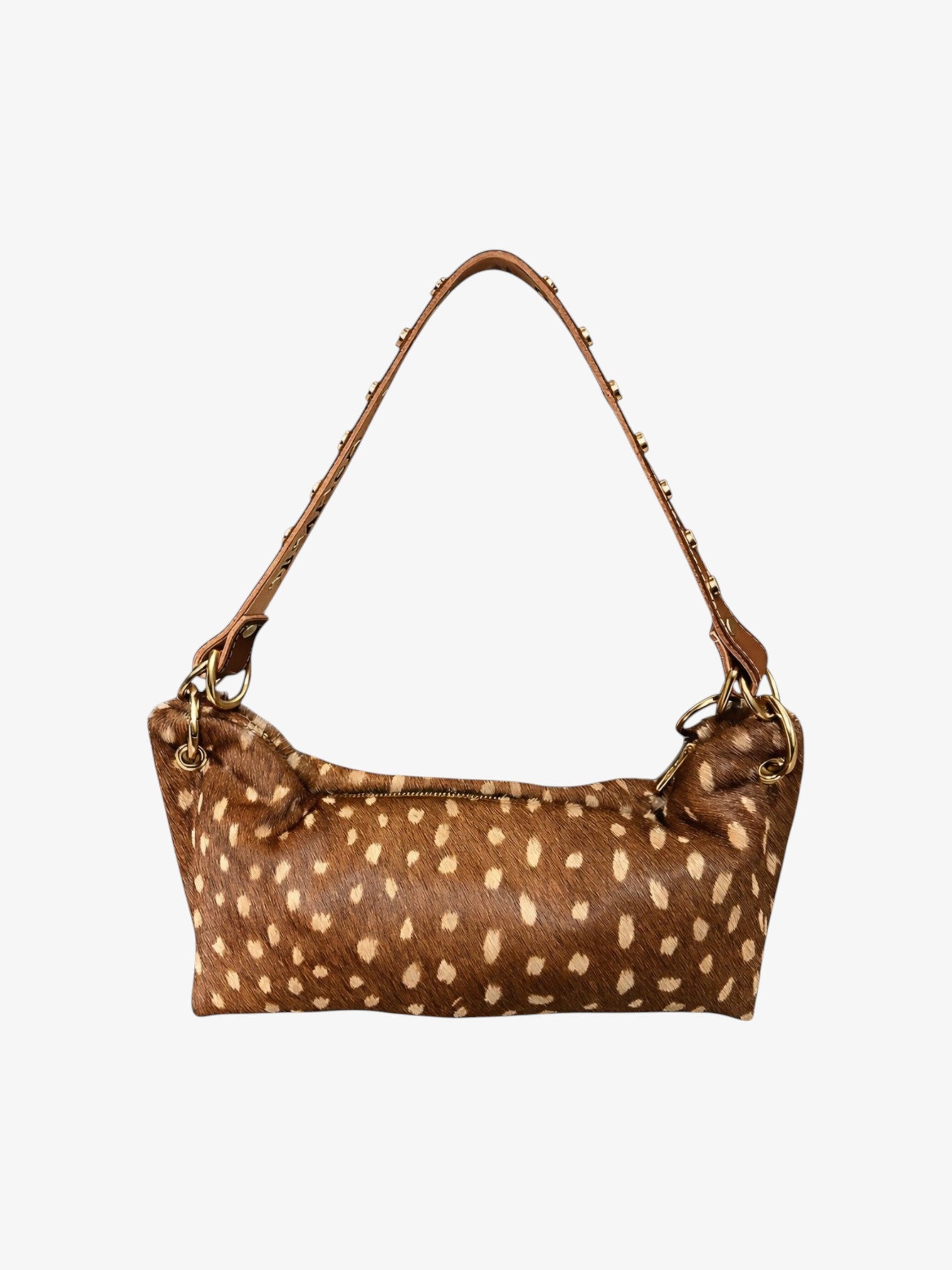 Blair Shoulder Bag, Fawn Print Calf Hair