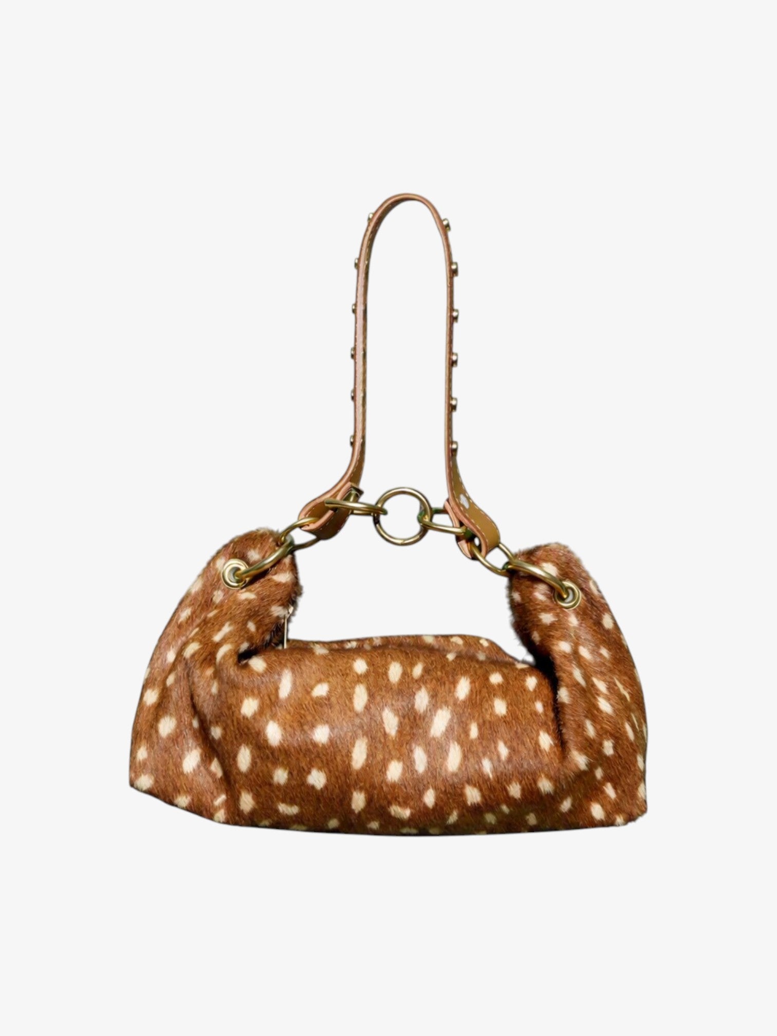 Blair Shoulder Bag, Fawn Print Calf Hair