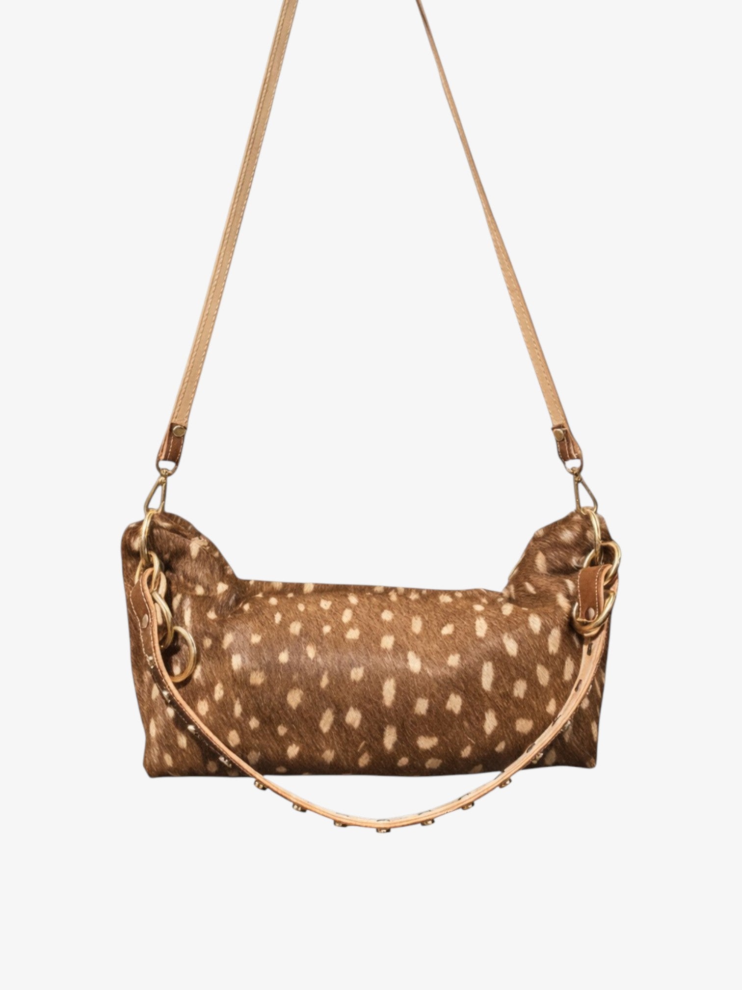 Blair Shoulder Bag, Fawn Print Calf Hair